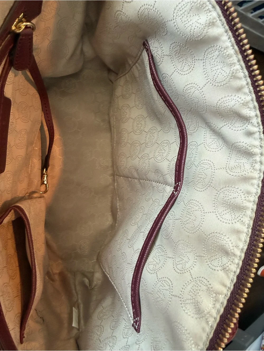 Michael Kors Charlotte Saffiano Top Zip Tote Bag